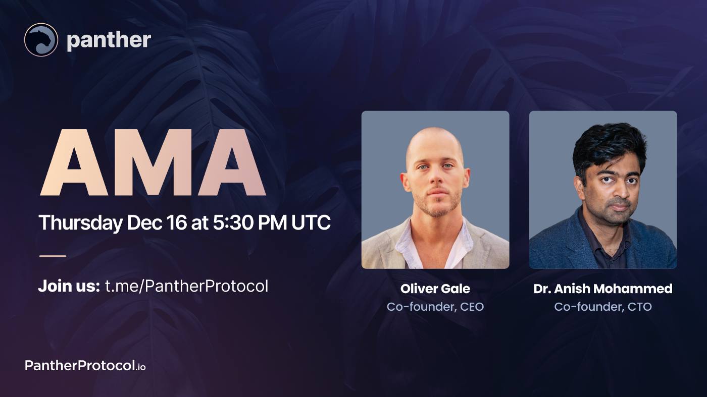 Transcript of Panther Community AMA with Co-Founders Oliver and Anish