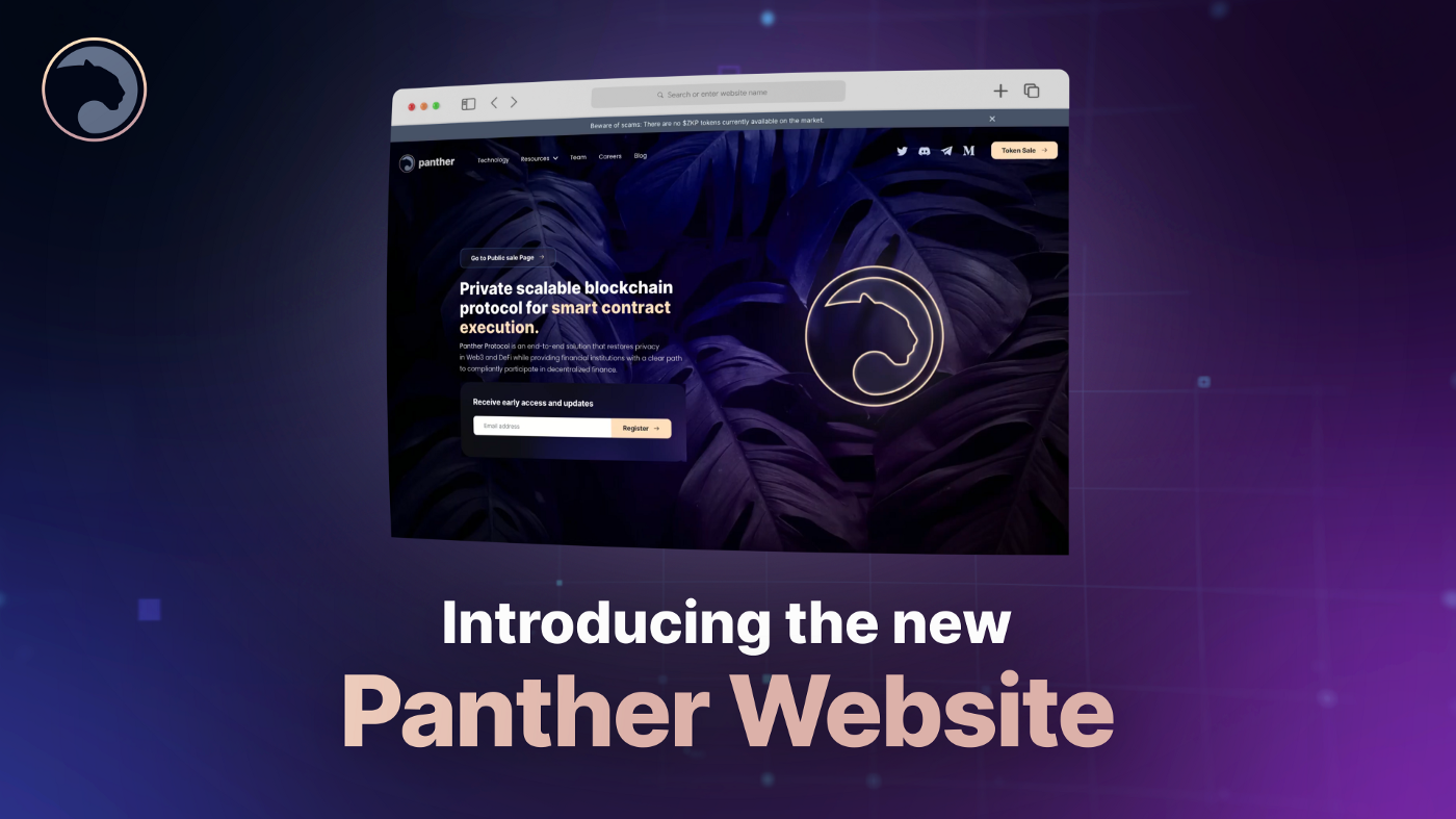Panther revamps entire website as we prepare for November public sale