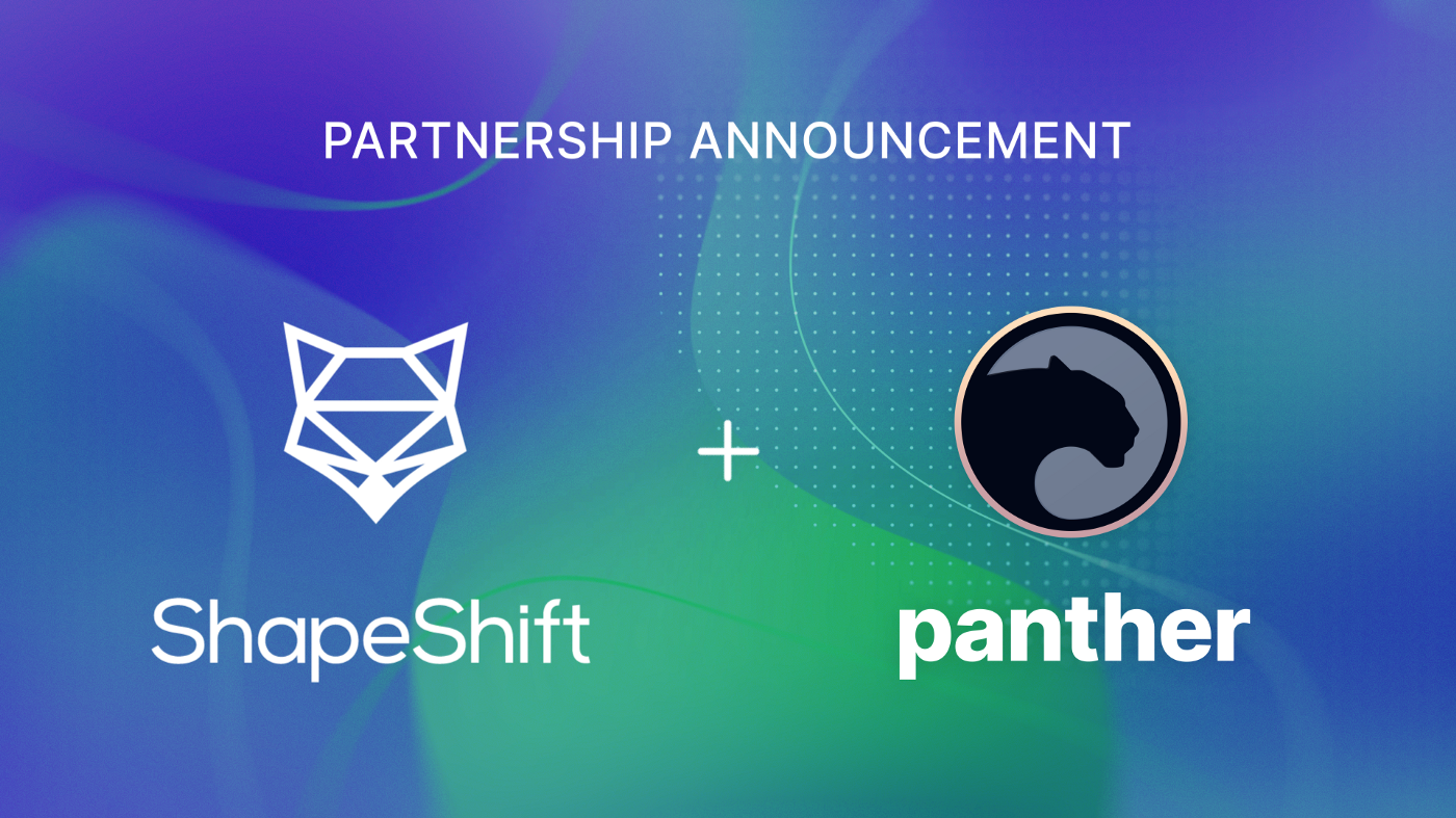 Panther partners with ShapeShift to add interoperable privacy to DeFi