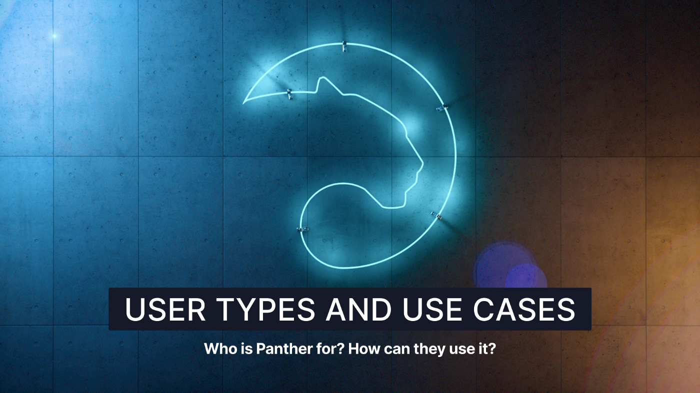 User types and use cases: who is Panther for? how can they use it?