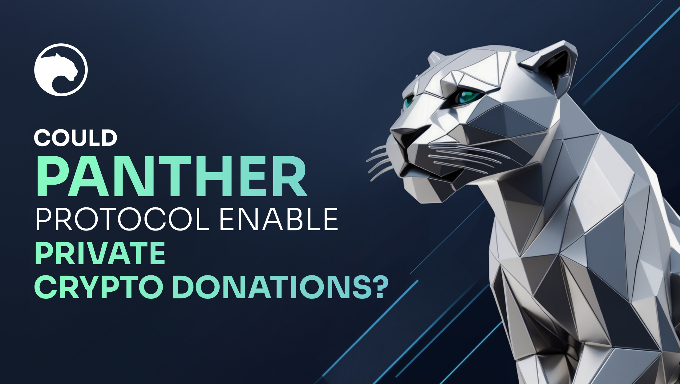 Could Panther Protocol enable private crypto donations?